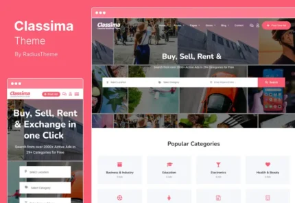 Classima – Classified Ads WordPress Theme Latest